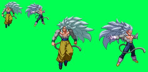 Ssj5 Goku And Vegeta Extreme Butoden Sprites By Ssj99 On Deviantart