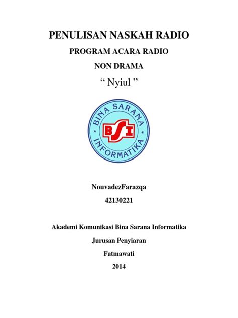 Contoh Naskah Radio Berita - Aneka Macam Contoh