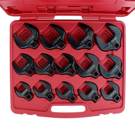 Abn Crowfoot Wrench Sae Standard 12in Drive 14 Piece Set For When