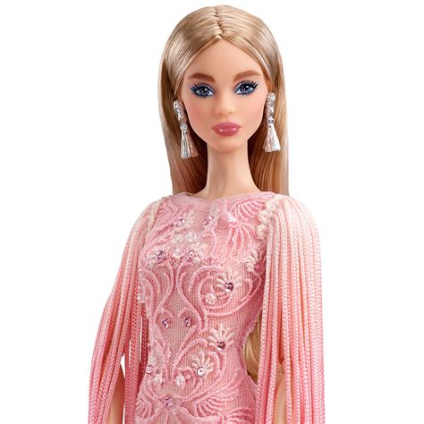 Blush Fringed Gown Barbie Doll Perfectory Barbie Edition
