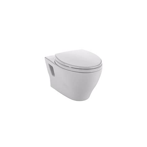 Toto Aquia Wall Hung Elongated Toilet Bowl Only In Cotton White Ct418f