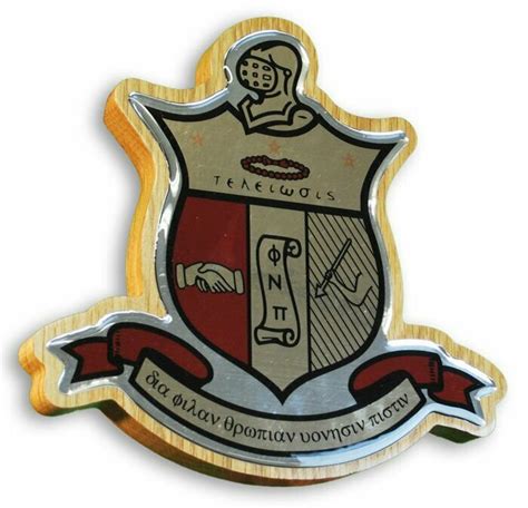 Kappa Alpha Psi Fraterntiy Wall Plaque Wood Shield Wall Plaque Office Decor