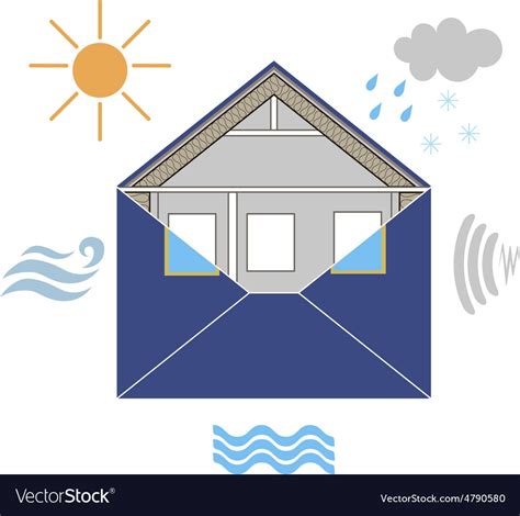 Building Envelope Royalty Free Vector Image Vectorstock