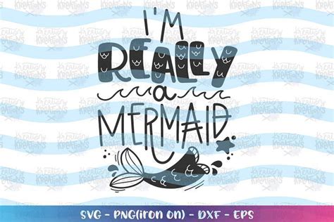 2d objects, clipart, vectors, other format: Mermaids- im really a mermaid SVG in 2020 | Mermaid svg ...