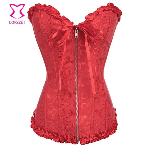 buy glamourous jacquard overbust sexy corsets and bustiers women corselet