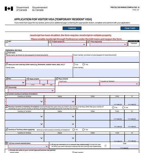 Form Imm 5257 Application For Temporary Resident Visa Forms Docs