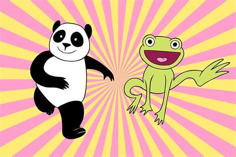 Panda And Frog Drawn At The Office Today Nyc November 25 By