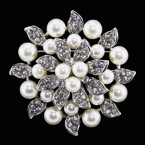 Pearl Wedding Brooch