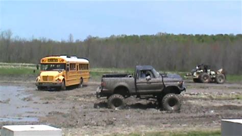 Redneck School Bus At The Backyard Mud Bog Youtube