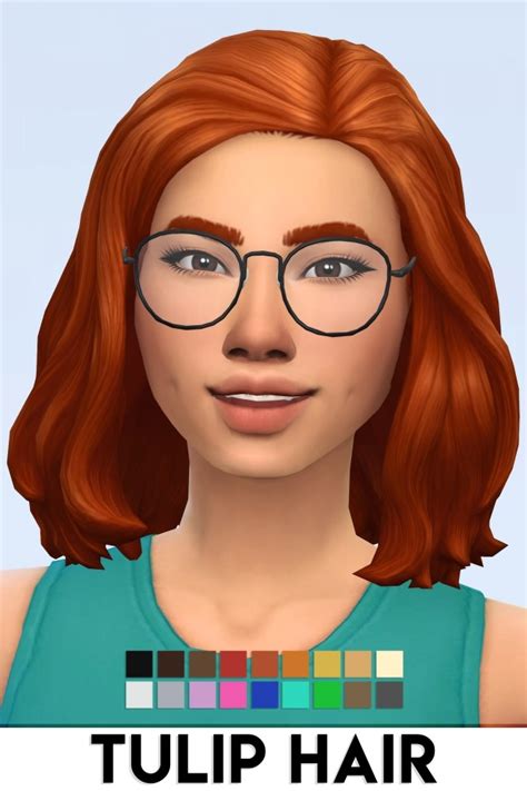 Tulip Hair At Vikai The Sims 4 Catalog
