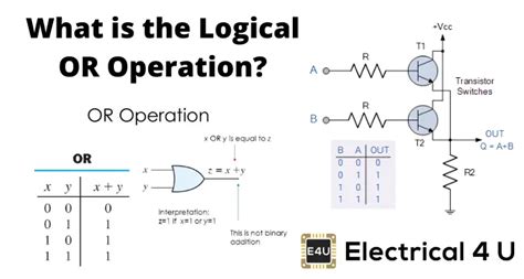 Or Operation Logical Or Operation Electrical4u