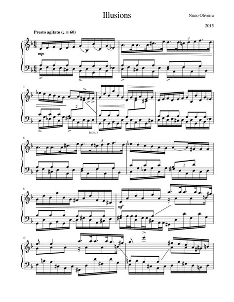Illusions Sheet Music For Piano Download Free In Pdf Or Midi