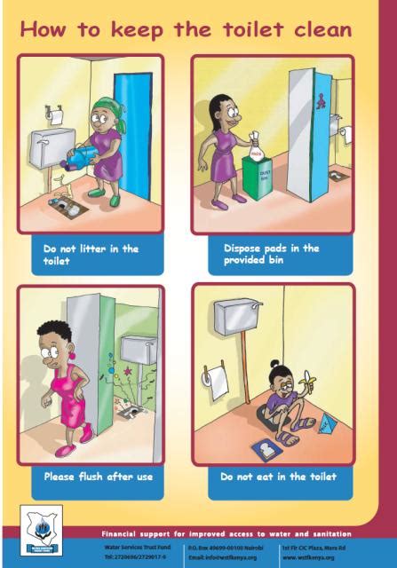 How To Keep The Toilet Clean Poster Resources Susana