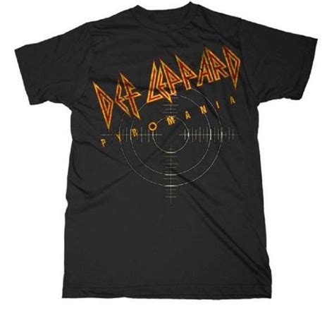 Def Leppard T Shirt Pyromania Cool Retro 80s Rock British Metal
