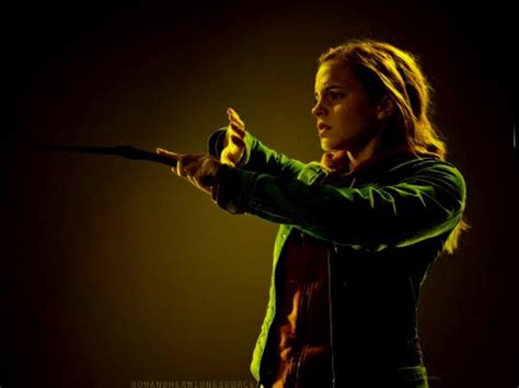 Emma Watson Hermione Granger With Her Wand