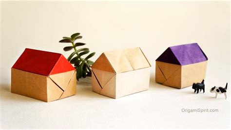 Make An Easy Origami House Casa En Origami Papiroflexia Para