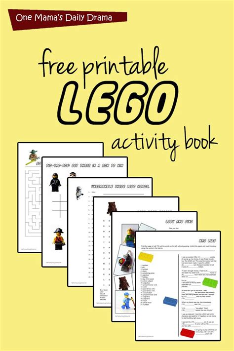 Printable Lego Activity Book With Puzzles Lego Activities Lego