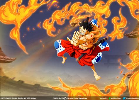 Luffy Gomu Gomu No Red Hawk One Piece Ch917 By Goldenhans On Deviantart