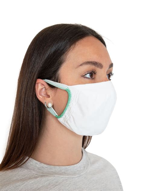Fmi Washable Reusable Face Masks Adults White Antibacterial Single