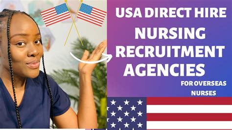 usa 🇺🇸 direct hire nursing recruitment agencies for overseas nurses contract pay support etc