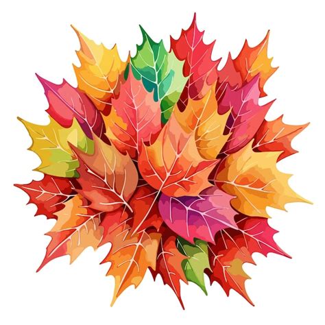 Premium Vector Autumn Leaf Floral Illustration