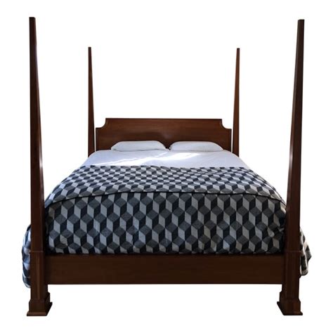 A typical canopy bed usually features posts at each of the four corners extending four feet high or more above the mattress. Restoration Hardware Turner Canopy King Bed | Chairish
