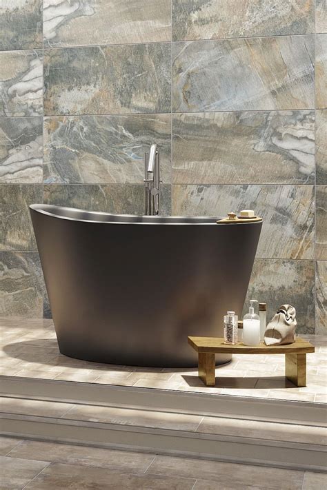 Japanese baths and soaking tubs. Aquatica True Ofuro Black Freestanding Japanese Soaking ...