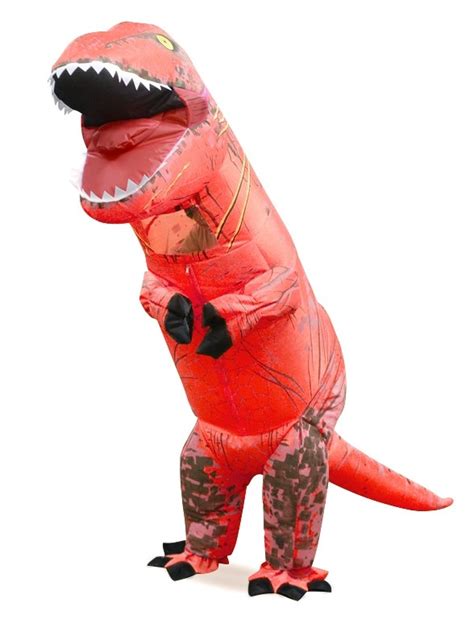 Kids Red T Rex Inflatable Costume