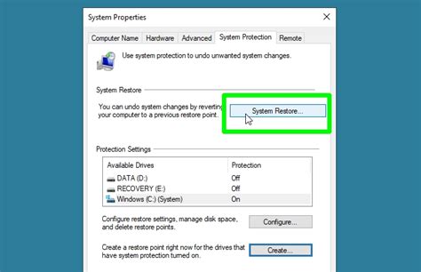 How To Use System Restore In Windows 10