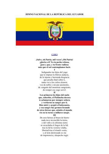 Himno Nacional Del Ecuador Completa By Biblioteca Nacional De Venezuela
