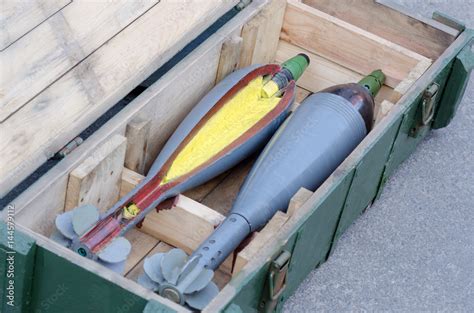 Anti Tank Rocket Propelled Grenades Into Boxes In A Munition Producing