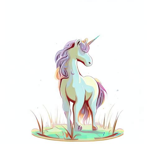 Premium Ai Image Magical Unicorn Tale Vector Generative Ai