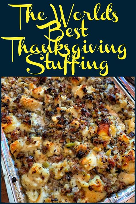 Stuffing Recipes For Thanksgiving Thanksgiving Cooking Turkey Recipes