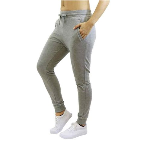 Galaxy By Harvic Gbh Womens Fleece Jogger Sweatpants With Zipper