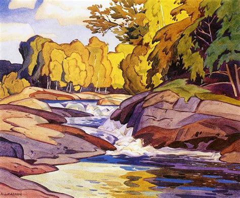 A J Casson Rapids On The Magnetewan Group Of Seven Paintings Group