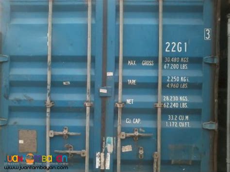 For Sale 20 Footer Used Dry Shipping Container Van