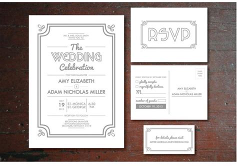 printable vintage wedding invitation rsvp postcard info card 2485687 weddbook