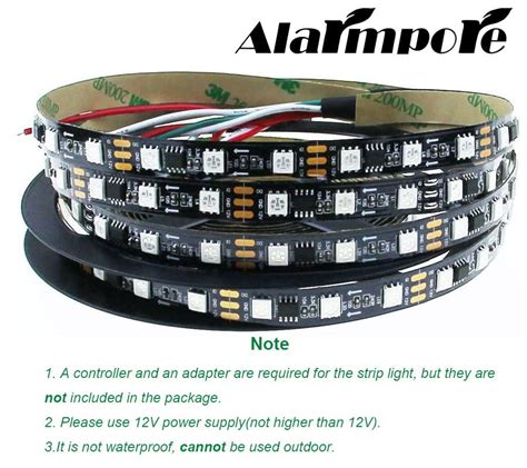 Alarmpore Led Lighting Fixtures 5m164ft Ws2811 Led Digital Strip Led