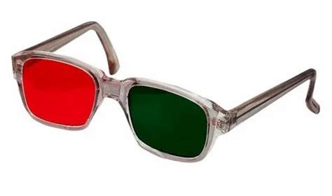 Unisex Glass Asf Diplopia Goggle Red Green At Rs 850 In Delhi Id