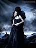 Protecting her throat, he kisses her lips | Gothic fantasy art, Dark ...