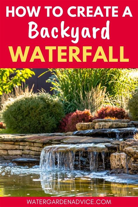 How To Create A Backyard Pond Waterfall Waterfalls Backyard Pond