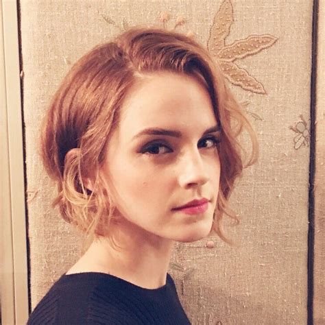 Emma Watson Short Hair Bob Hairstyle Picture And Photo Glamour Uk