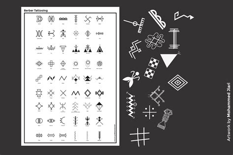 Berber Symbols And Their Meanings ⵣ Berber Tattooing On Behance