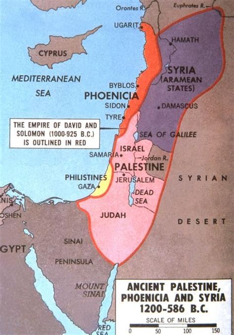 Phoenician Empire Ancient Maps Palestine Bible History