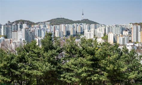 Panoramic Cityscape Of Seoul Capital Of South Korea Stock Image