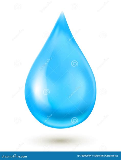 Realistic Water Drop Stock Vector Illustration Of Abstract 72002094