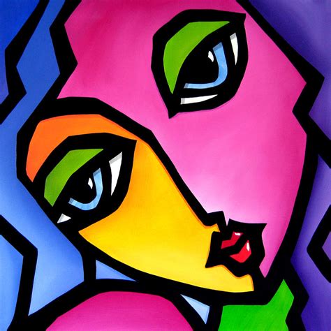 Once Again Original Pop Art Painting By Tom Fedro