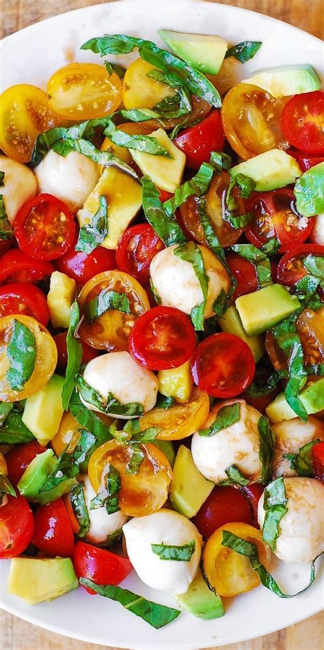 Maybe you would like to learn more about one of these? Tomato Basil Avocado Mozzarella Salad with Balsamic ...