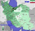 Iran Country data, links and map by administrative structure