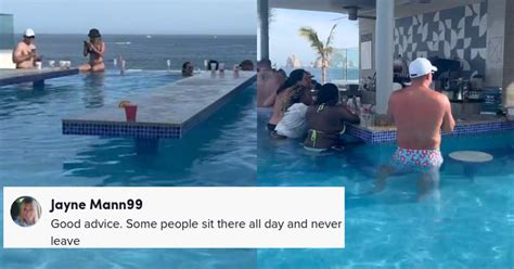 Tiktoker Reveals Disgusting Truth About Swim Up Pool Bars